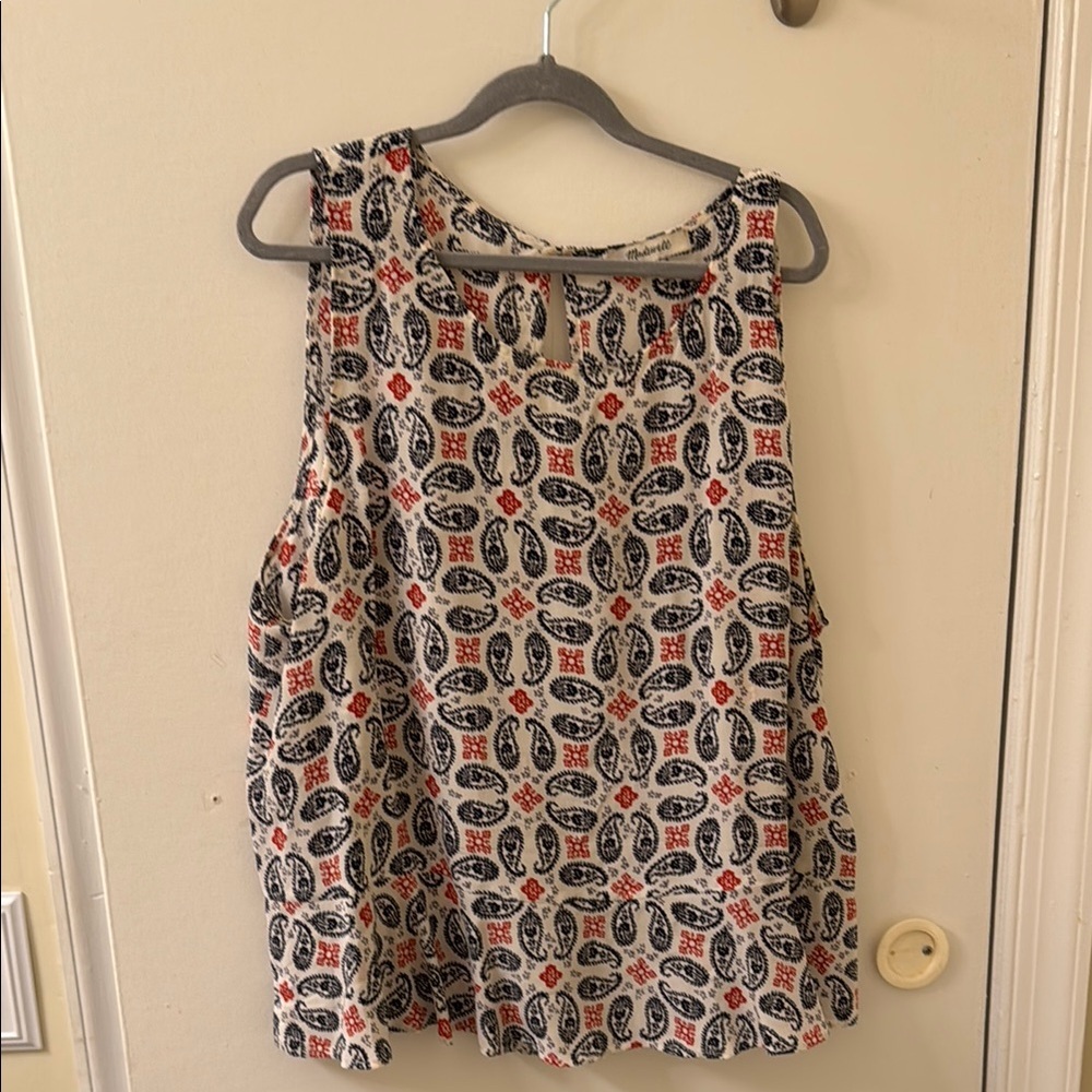Madewell Paisley Print Sleeveless Top